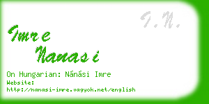 imre nanasi business card